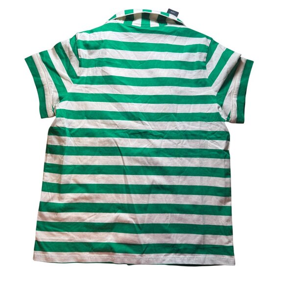 J. Crew Factory Knit Pajama TOP ONLY  Size Small Green & White Stripe NWT! BY019 - Picture 3 of 3